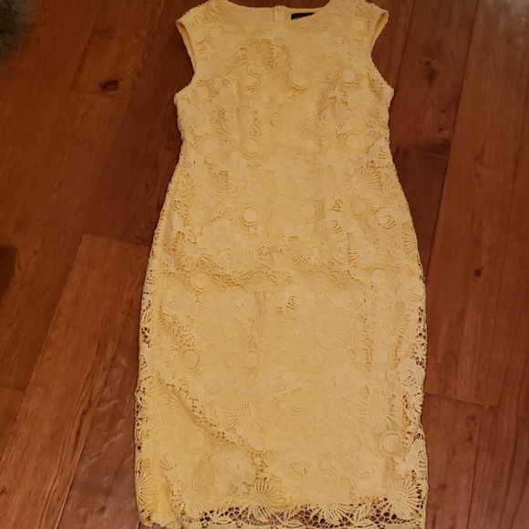 Liz Claiborne Yellow Dress 